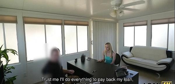  LOAN4K. Strip dancer cant pay rent so why comes to fuck loan agent